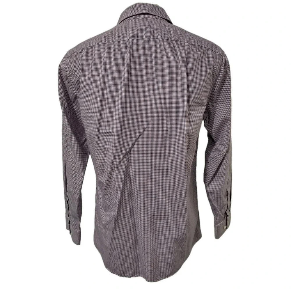 Banana Republic Dress Shirt Men's Size Large Slim Fit Collared Long sleeve Check